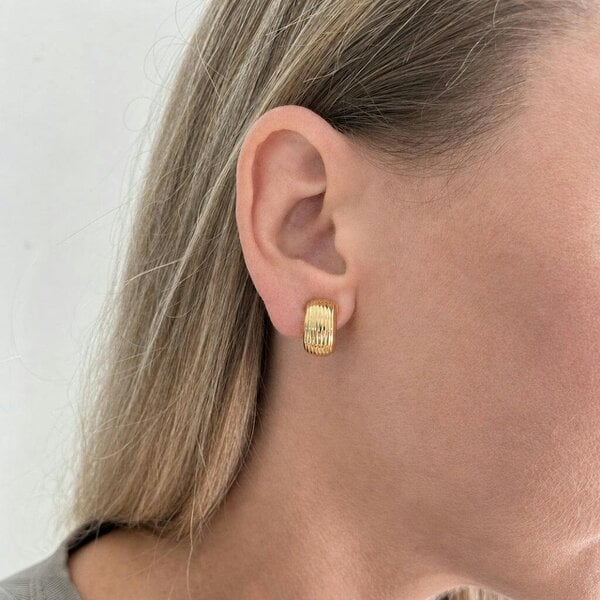 Cachet London Robbin Gold Clip On Earrings