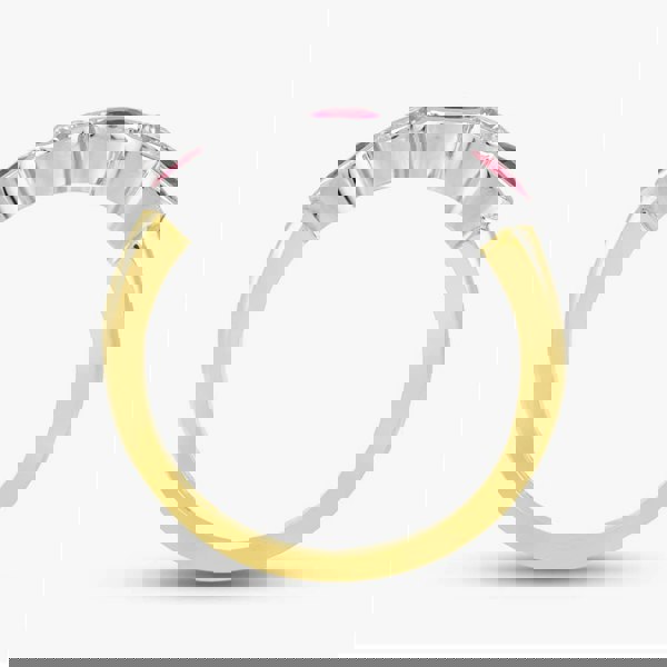 T. H. Baker 18ct Yellow Gold Brilliant Cut Ruby & Diamond Five Stone Ring 33690