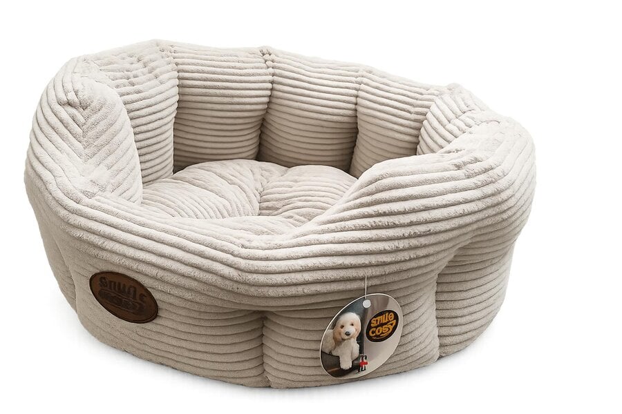 Snug and Cosy Pets San Remo Oval Mink Dog Pet Bed Luxury Sofa Bedding
