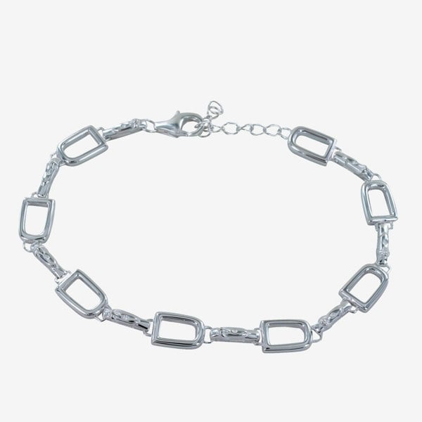 Sterling Silver Stirrup and Buckle Bracelet - Reeves & Reeves