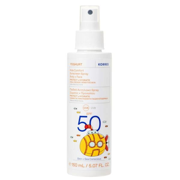 KORRES Sun Care Yoghurt Kids Sunscreen Spray SPF50 150ml