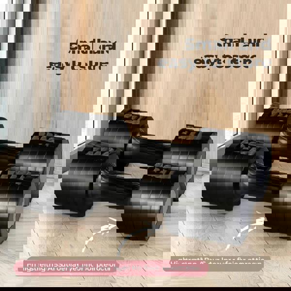 Centra A Pair Of 1KG To 2.5KG Adjustable Dumbbells With Metal Weight Black