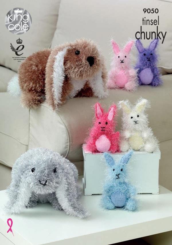 King Cole Tinsel Knitting Pattern 9050, Toys - Advanced