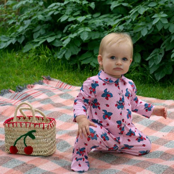 Rachel Riley Strawberry Babygro