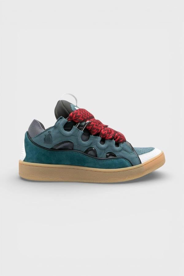 Lanvin Curb Sneakers Blue Red