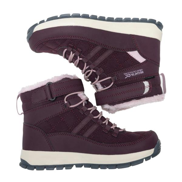 Regatta Childrens/Kids Elbourne Snow Boots - Fig/Powder Lilac - 