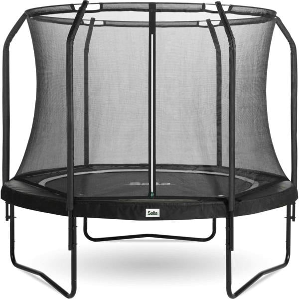 14ft Salta Black Round Premium Edition Trampoline with Enclosure