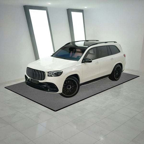 Monstershop Vented Garage Floor Tiles x 225 With Edges - Grey