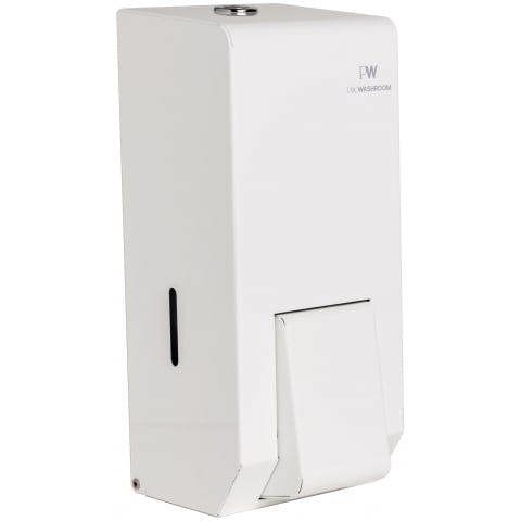 ProWashroom PW PROWASHROOM White Stainless Steel Soap Dispenser for Commercial Bathrooms 900ml Wall Mounted