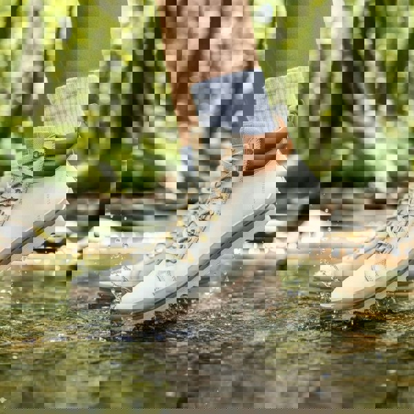 Pikolinos Vigo - Women’s Nata White Leather Ankle Trainers Boots