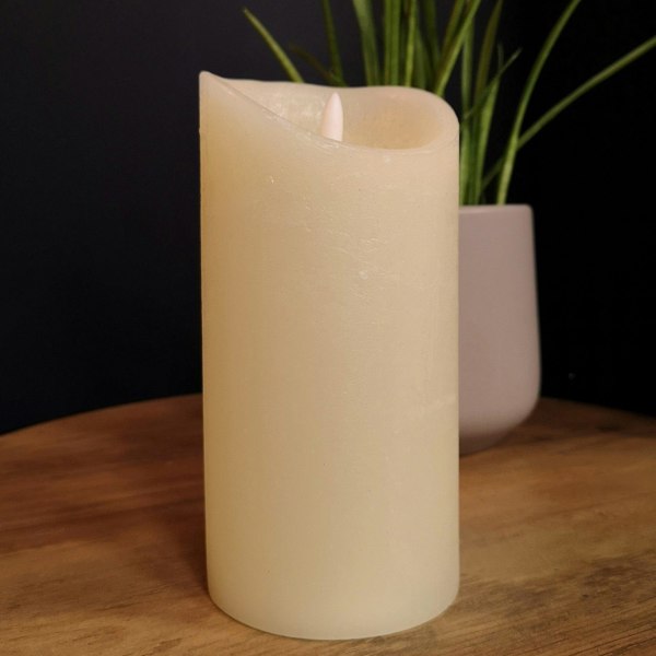 Samuel Alexander 18cm Premier Christmas Cream Flickerbright Candle with Timer