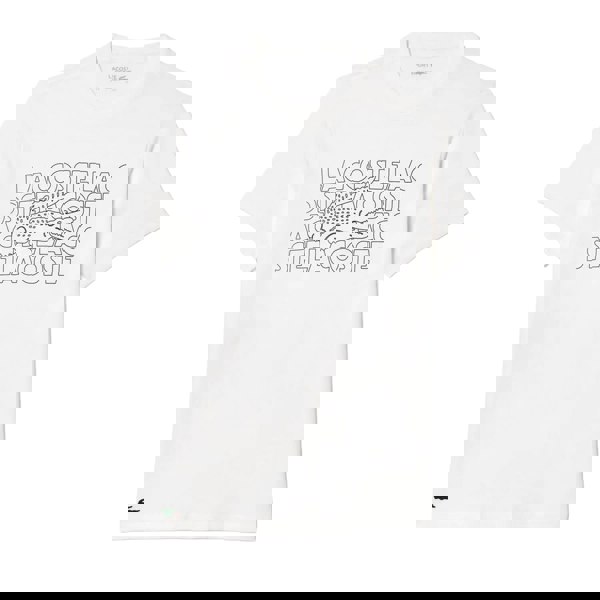 Lacoste Unisex Adult Printed Ultra Dry Sport T-Shirt - White