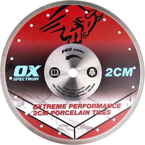 OX Pro 2CM Porcelain Cutting Blade  300-20mm