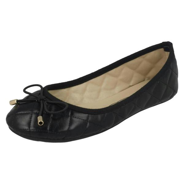 Spot On Girls Spot On Flat Quilted Ballerinas