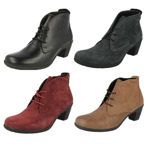 DB Shoes Ladies Easy B Wide Ankle Boots Jo