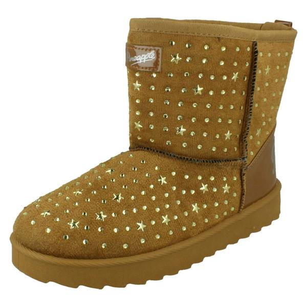 Pineapple Girls Pineapple Boots With Star Detailing H4200