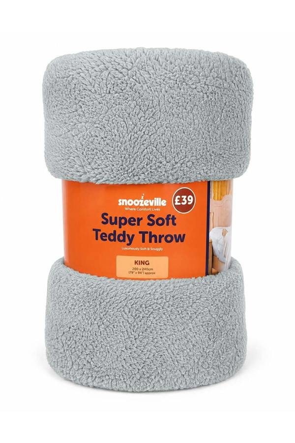 Dyzi Super Soft Large Teddy Fleece Throw – 200 x 240cm