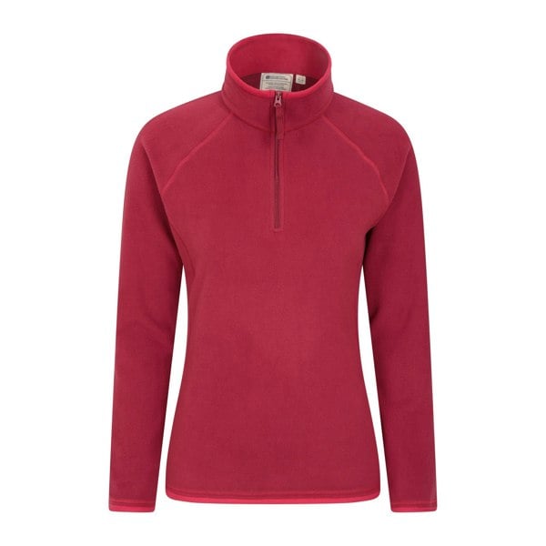 Mountain Warehouse Women's Montana Half Zip Fleece Top - Dark Red