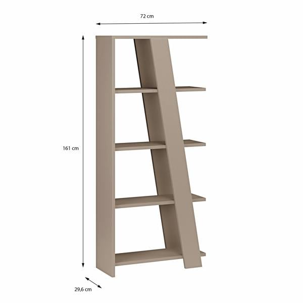 Furniture To Go Natta 5-Tier Shelving Unit in Taupe