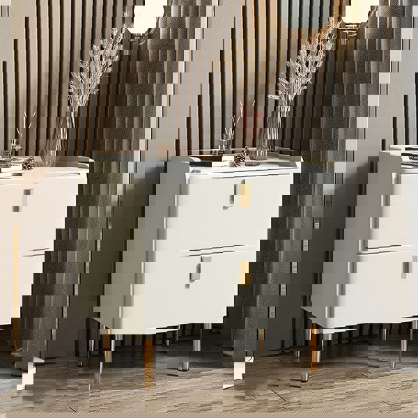 Ana Bedside Table-Weilai Concept-White-45cm-Weilai Concept