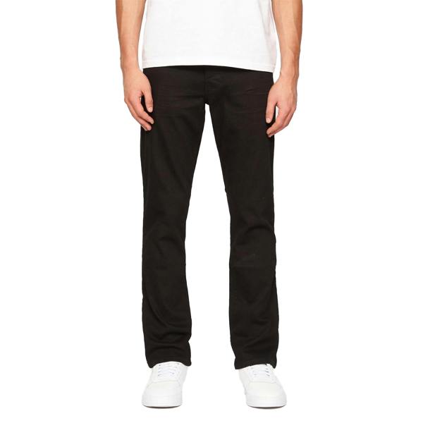 Crosshatch Mens Princed Denim Jeans - Solid Black - 