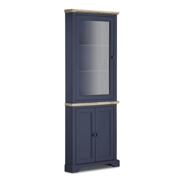 Statement Furniture Florence Corner Display Cabinet, Glass Door Assembled Dresser