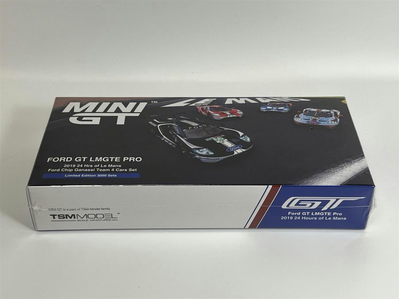 Mini GT Ford GT LMGTE Pro 2019 24 hrs of Le Mans 4 Car Set 1:64 Mini GT MGTS0010