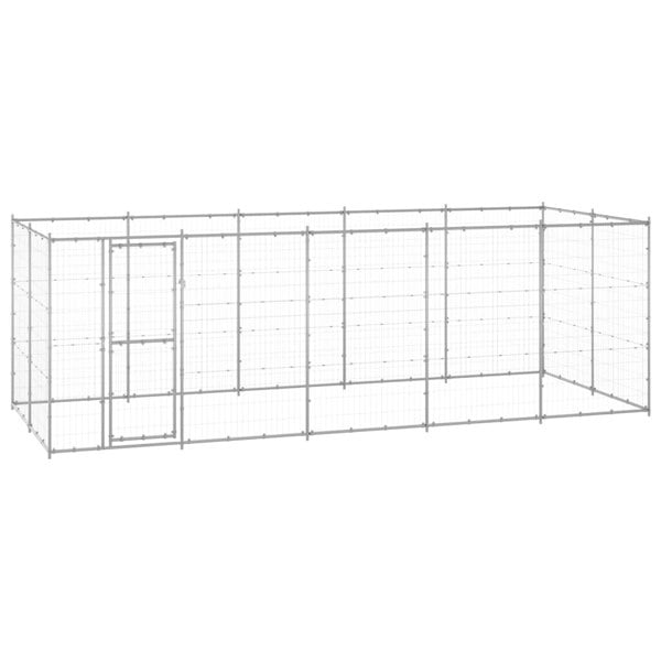 Berkfield Outdoor Dog Kennel Galvanised Steel 12.1 må_