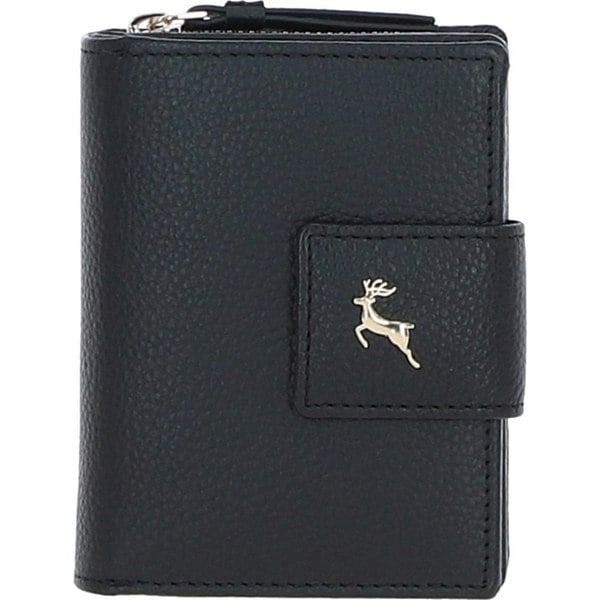 'Arte in Pelle' RFID Secure Wallet/Purse with Zip and Stud Closure: X-30