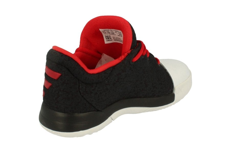Adidas Harden Vol. 1 Childrens Trainers Sneakers  - Black Red White B49608 - Photo 2