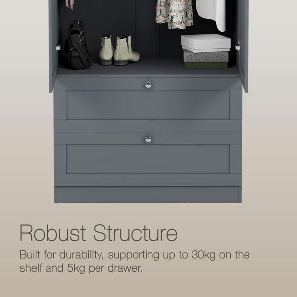 Vida Designs Altino 2 Door 2 Drawer Wardrobe
