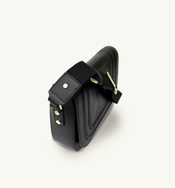 Apatchy London The Mimi Maxi Black Leather Bag