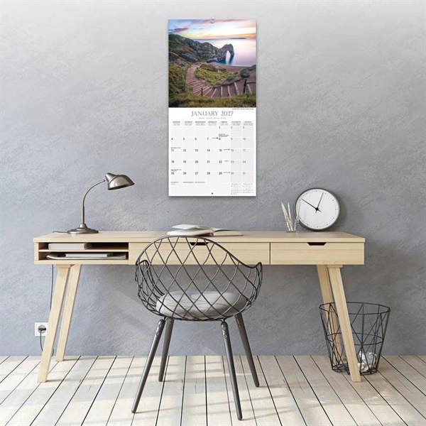 England Calendar 2027, Wall Calendars, Month To View, Travel, Gift