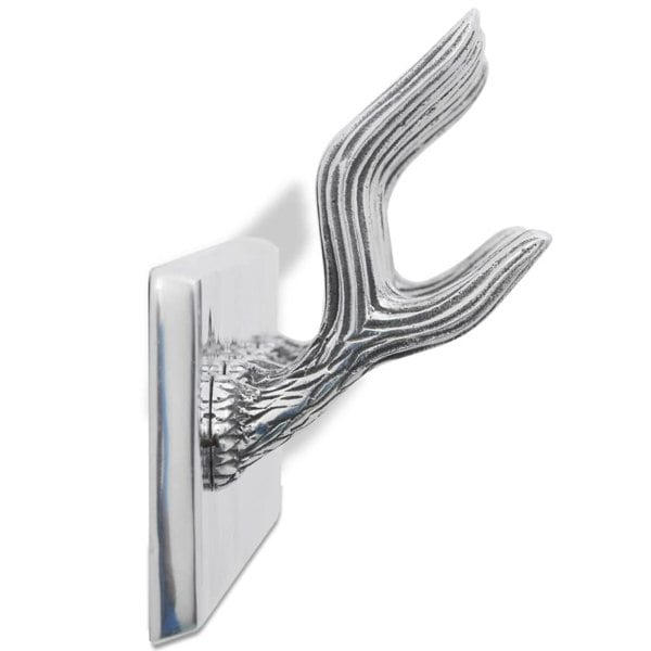 Berkfield Aluminium Wardrobe Hook Coat Rack Hat/Tie Hanger Silver