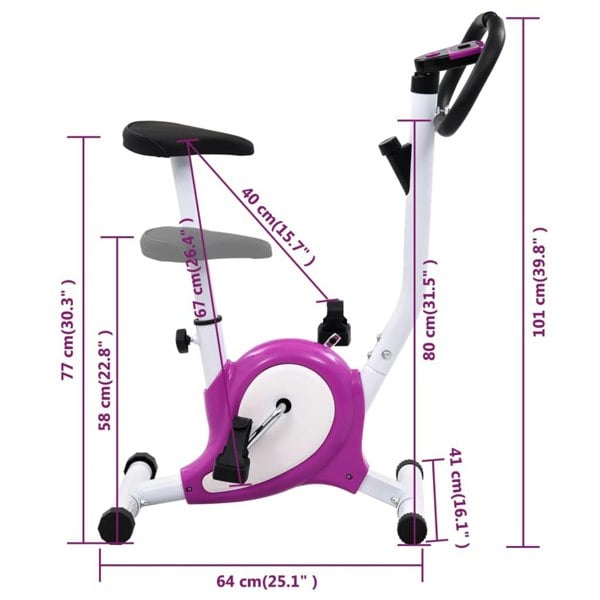Berkfield Exercise Bike with Belt Resistance Purple