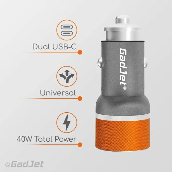 Dual USB-C Car Charger