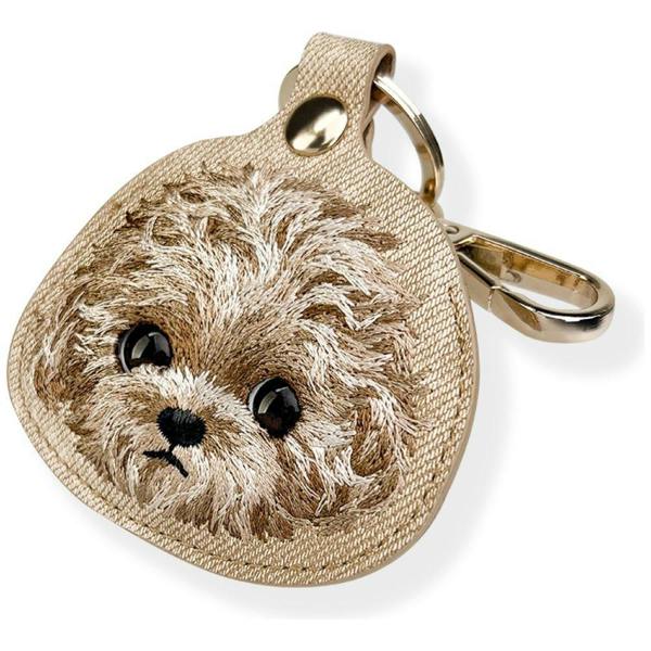 Nimmy Friends Nimmy Big Eye Cute Pet Teddy Airtag Keychain Brown - N-XDY-YSK-014