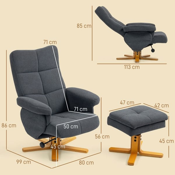 Recliner with Ottoman