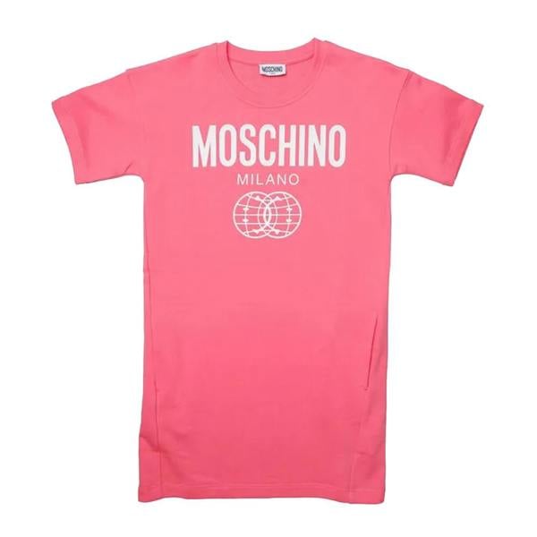 Moschino Girls Milano T-Shirt Dress - Pink - 