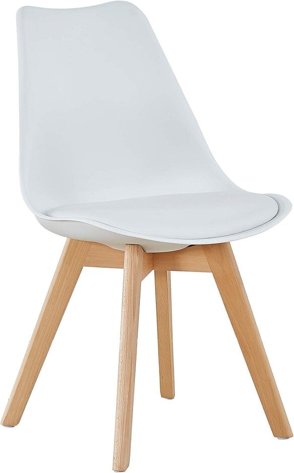 Kosy Koala Dining Chairs Set of 4 White Leather Kitchen Chairs