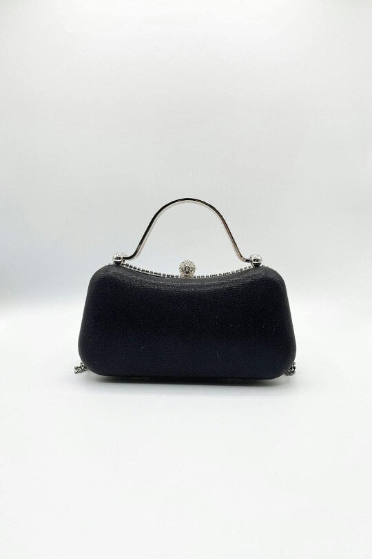 SVNX Embellished Fringe Clutch Bag In Black