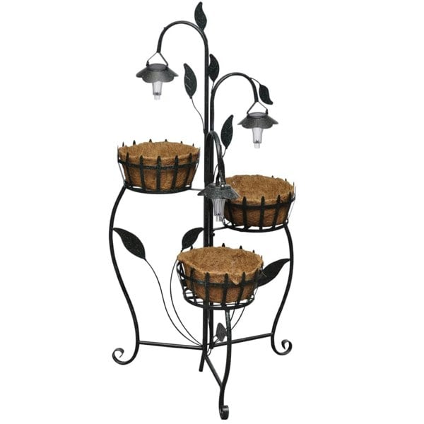 Berkfield Solar LED Plant Rack