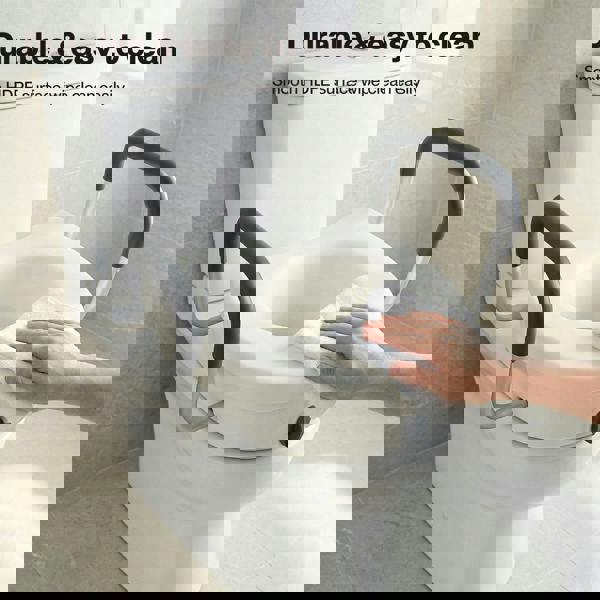 Levede Raised Toilet Seat 12cm Riser with Adjustable Arms for Elderly Disabled