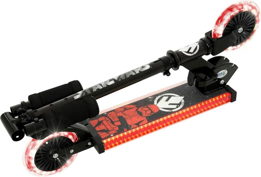 Star Wars Dark Side Electro Lite Folding In Line Scooter