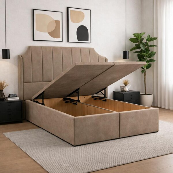 Great British Beds Art Deco Winged Divan Ottoman Bed