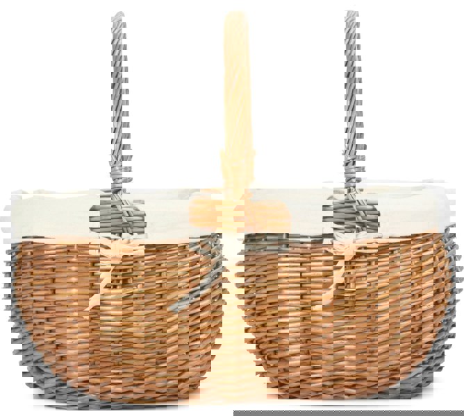 Deluxe Wicker Shopping Basket