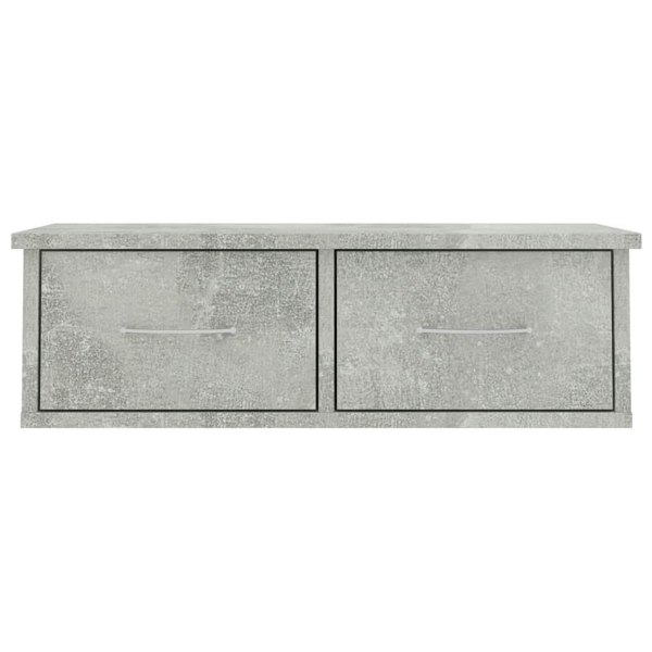 Berkfield Wall-mounted Drawer Shelf Concrete Grey 60x26x18.5 cm Engineered Wood