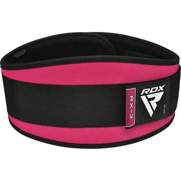 RDX Sports WEIGHT LIFTING BELT EVA CURVE RX3 SHARP PINK