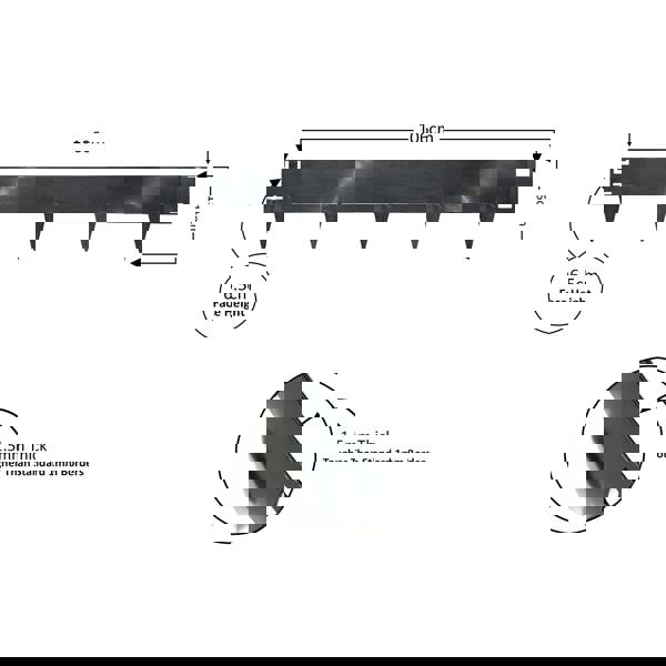 Nicoman Metal Lawn Edging Garden Border - 5 Pieces