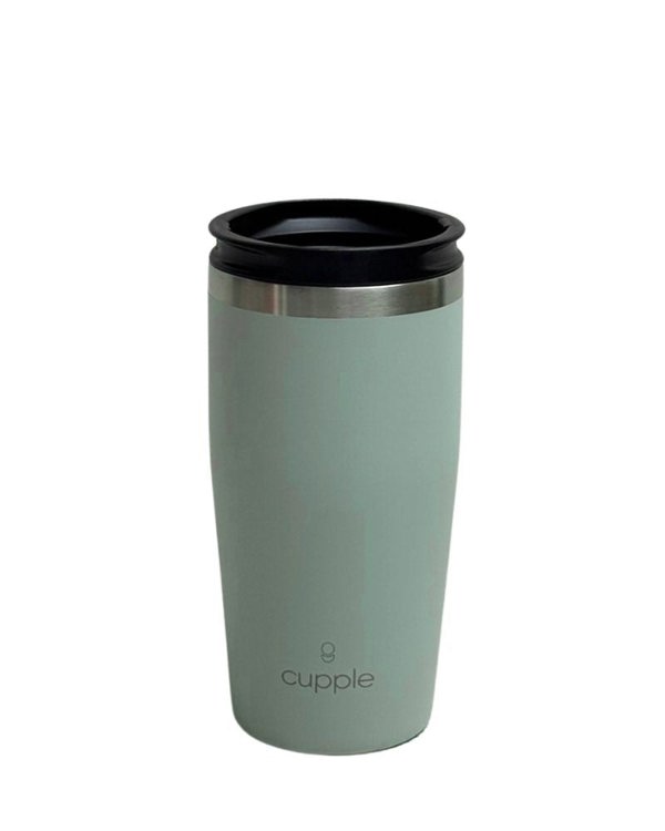 Cupple Sea Green Coffee Cup + Lid
